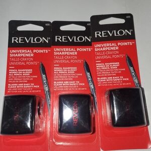 3 Revlon Black Universal Points Sharpeners